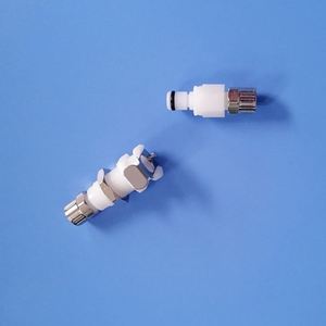 Acoplamiento de montaje en Panel con válvula PTF 5/32, cuerpo hembra, desconexión rápida, acoplamiento de manguera de aire con tuerca de bloqueo - Product Image 2