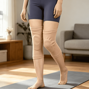 Rodilleras Deportivas Cálidas de Compresión Ligeras para Mujer, Transpirables, de Fibra de Poliéster, Equipo de Protección para Correr - Product Image 1