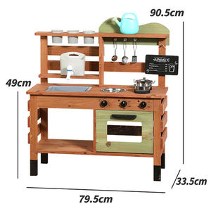 Moetry Wholesale Wooden <strong>Mud</strong> Kitchen Montessori Outdoor Classroom Natural <strong>Playground</strong> Pretend Play Equipment - Product Image 6