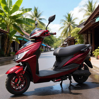 Sepeda Motor Listrik Moped 2 Roda CKD EEC 10/12 inci untuk Dewasa 600/800W Kecepatan 50km/jam dengan Pedal