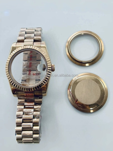 Boîtier de montre en acier inoxydable 904L de 36 mm, 40 mm pour mouvements automatiques NH35 NH36, bracelet de style Président, verre saphir - Product Image 3