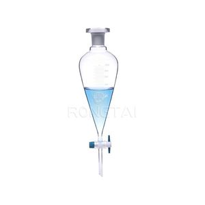 Laboratorium kongtai 500Ml corong pemisah pemasok Tiongkok 1544-2 <span class=keywords><strong>1000</strong></span> <span class=keywords><strong>ML</strong></span> pemisah bentuk corong pir dengan penahan PE - Product Image 3