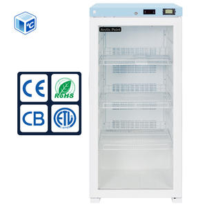 Réfrigérateur médical d'usine pour vaccins, dégivrage automatique, 10 pieds cubes Réfrigérateur commercial vertical pour vaccins avec porte vitrée - Product Image 2