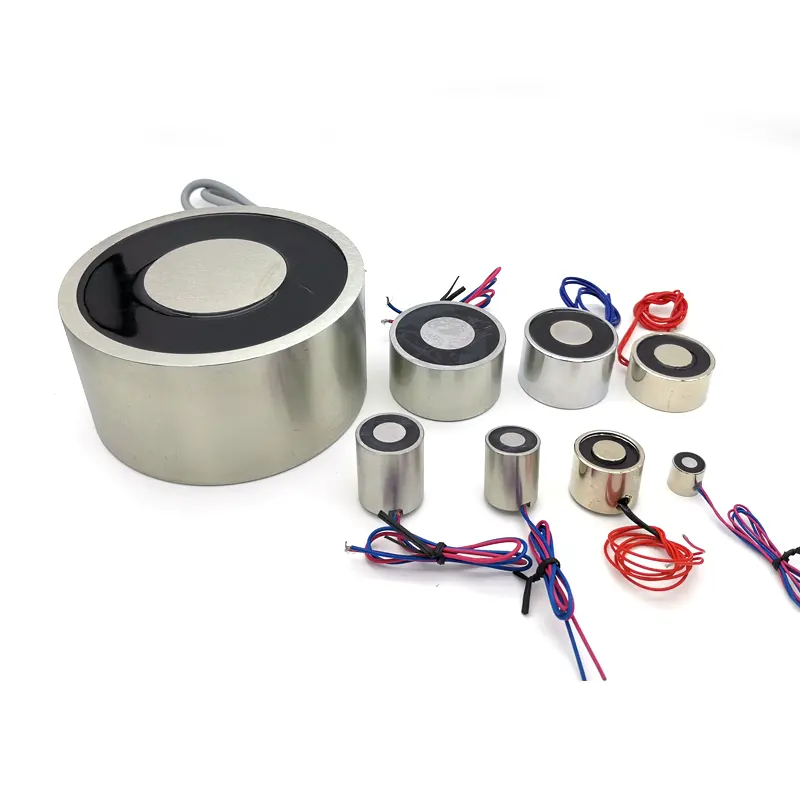 A1 JSP-K 20kg tutma kuvveti 12v 24v dc mini küçük güç supper dairesel mikro tutma kaldırma mini kalıcı electromagnet