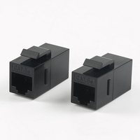 Acoplador en Línea UTP de 180 Grados para Montaje en Pared, Conector Keystone Cat5e/RJ45, Modelo Certificado KC-24-523 para Telecomunicaciones