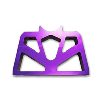 Precise Alignment CNC Machining OEM Aluminum Milling Drilling Turning Parts purple Shiny Precise Tolerance Custom Small Parts