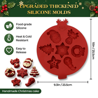 Moule rond de Noël en silicone SILIKOLOVE, forme flocon de neige, LFGB, platine, sans BPA, antiadhésif, pour mousse et pâtisserie