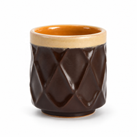 Tasse à café en céramique arabe de 190 ml, tasse à thé en porcelaine embossée du Moyen-Orient, logo personnalisé en couleur pour café, hôtel, restaurant