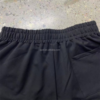 Shorts Y2K à double face avec lettres brodées en 3D, streetwear, doux, amples, taille élastique, shorts de survêtement personnalisés