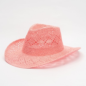 Unisex New Dệt Tay Cao Bồi Mũ Rơm Cho Mùa Xuân Mùa Hè Cho Ngoài Trời Mặt Trời Bảo Vệ Giấy Rơm Bãi Biển <span class=keywords><strong>Hat</strong></span> Cho Các Bên Câu Cá - Product Image 6