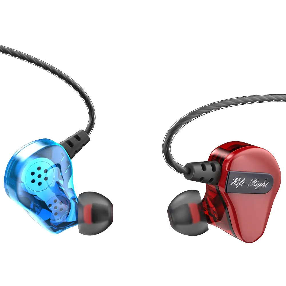 QKZ CK2 Blue black red new selling sports earphones around heavy bass monitor earphones in stock