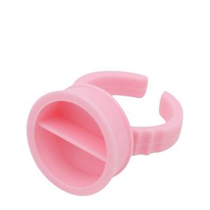 حلقات بلاستيكية وردية اللون للاستخدام مرة واحدة لتمديد الرموش من ماسا، 100 قطعة بالجملة، جودة عالية، أحجام S/<span class=keywords><strong>M</strong></span>/L، سهلة الاستخدام - Product Image 2