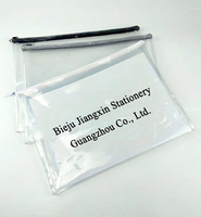 Pochette de classement A5/A4 en PVC transparent avec logo personnalisé, imperméable, en maille, avec fermeture éclair, tailles personnalisées pour le bureau et la papeterie scolaire