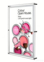 Boîte lumineuse LED rétroéclairée en cristal, simple face, DC12V, épaisseur 9-12mm, taille personnalisée, panneau mural en acrylique pour menu, vente en gros directe usine