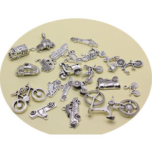 มิกซ์น่ารักขวด<span class=keywords><strong>นม</strong></span>เด็กผู้หญิงมีเสน่ห์ชุบเงินโบราณเสื้อผ้าเด็กจี้ฟุตสำหรับพวงกุญแจ Diy เครื่องประดับ Mak - Product Image 3