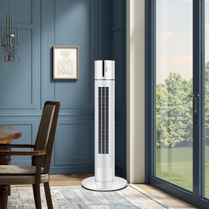 <span class=keywords><strong>Ventilateur</strong></span> sur pied à tour oscillante sans lame 50W <span class=keywords><strong>ventilateur</strong></span> <span class=keywords><strong>de</strong></span> <span class=keywords><strong>colonne</strong></span> décoré d'argent télécommande Installation au sol Source d'alimentation électrique - Product Image 4