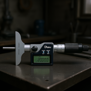 Ttake Digital Depth <b>Micrometer</b> 0-25mm 0.001mm Resolution IP65 Waterproof - Product Image 3