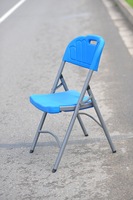 Chaises d'extérieur pliantes portables au design moderne, en métal et plastique HDPE, meubles de jardin pas chers pour l'école et la cuisine