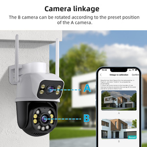 Kamera Luar Ruangan ICSee A26 8MP 4K Keamanan Rumah Lensa Ganda Layar Ganda PTZ Pelacakan Manusia IP66 WiFi 2.4GHz - Product Image 5