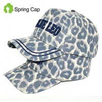Gorras de Béisbol Personalizadas con Logotipo Bordado en 3D para Damas, Mujeres, Niñas y Hombres, Diseño de Guepardo y Leopardo, Dos Tonos
