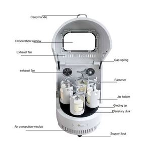Venta Directa de Fábrica: Molino de Bolas Semicircular Pequeño, Molino de Bolas Planetario Vertical para Laboratorio, Máquina de Pulido y Molienda - Product Image 2