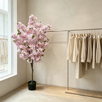 Faveurs de mariage de style moderne, faux arbre de cerisier Sakura, fleurs de cerisier artificielles en pot, décoration intérieure et extérieure pour restaurant, bureau, hôtel, maison