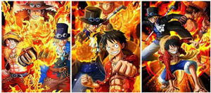 420 Designs 3D Lenticular Flip Picture Anime One Pieces Gear 5 Luffy Zoro Sanji Nami 3D Lenticular Poster Movie Poster Wall Art - Product Image 5