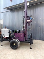Nouveau 300m de profondeur Mini hydraulique puits d'eau alésage trou de forage plate-forme d'exploration de noyau perceuse de roche