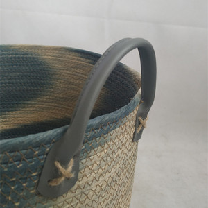 Commercio all'ingrosso Set di 3 rotondi di <span class=keywords><strong>carta</strong></span> corda cesto di stoccaggio tessuto pane da bucato cesto di stoccaggio con manici - Product Image 4