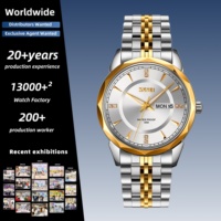 Relojes SKMEl 9268, Set de Regalo Analógico para Hombre, Reloj de Moda, Resistente al Agua 3ATM, Reloj Deportivo Analógico de Lujo para Hombre