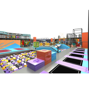 Aoleao Custom 1900Sqm Industrial <b>Indoor</b> Playground with Trampoline Ninja Course Dry Slope and Sports Zones CE TUV CPC Certified - Product Image 2