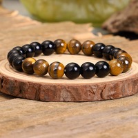 Collier de prière Mala 108 perles, pierres naturelles 8mm, ensemble de bijoux de méditation et de yoga, bracelet long à pompon fait main