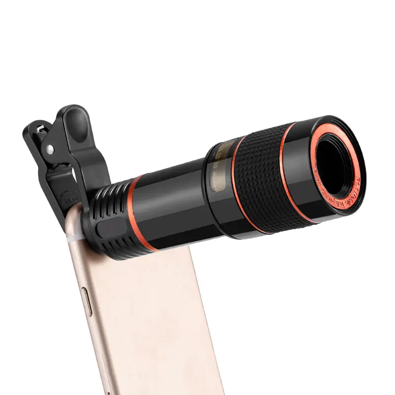 12x Zoom Optical Camera Telephoto Telescope Lens Holder For mobile phone Long Focal Lens