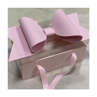 Boîte cadeau en PVC personnalisée en gros avec nœud et fleur, boîte d'emballage transparente pour fruits, boîte cadeau de Noël pour la Saint-Valentin
