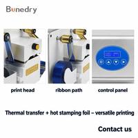Imprimante à ruban thermique 320 avec presse à chaud automatique pour l'impression à chaud, idéale pour les usines de fabrication, les restaurants et les imprimeries