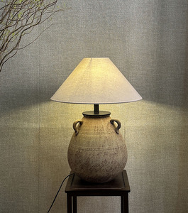 Hot Bán Nghệ Thuật <span class=keywords><strong>Retro</strong></span> Cổ Điển Trang Trại Trang Trí Trung Quốc Gốm Sứ Vải Đất Sét Bảng Đèn Cho Cạnh Giường Ngủ Văn Phòng Trang Trí - Product Image 2