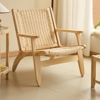 Ensemble de chaises de salle à manger modernes en bois massif pour cafés, hôtels, restaurants, bars, villas, appartements - Convient pour l'extérieur