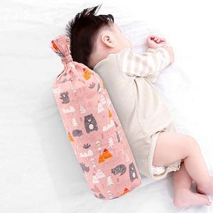Almohada cilíndrica antivuelco para bebé, cojín de algodón suave con trigo sarraceno para soporte de cuello y posicionamiento de espalda - Product Image 1