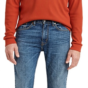 <span class=keywords><strong>Jean</strong></span> en denim <span class=keywords><strong>Levis</strong></span> pour homme 505 Vintage coupe droite classique délavé moyen taille mi-haute printemps Glowing 36W / 34L - Product Image 3