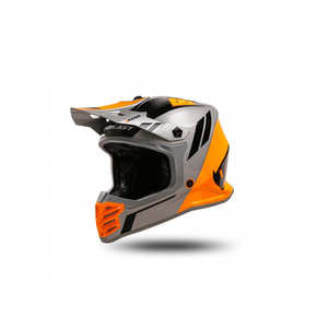 KOREY casco Motocross per bambini colore grigio/arancione - Product Image 1