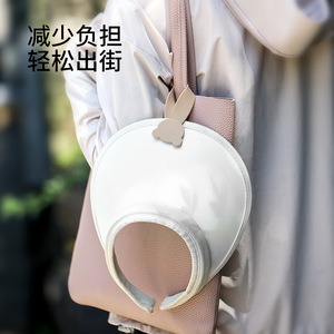 Magnetic Hat <b>Clip</b> For Bag Khaki Pink Single <b>Hook</b> Silicone With Strong Attraction Outdoor Use Multifunctional Design - Product Image 3