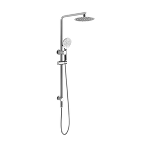 Colonne de douche murale chromée haute pression avec barre coulissante réglable, certifiée Watermark, pour salle de bain - Vente en gros - Product Image 2