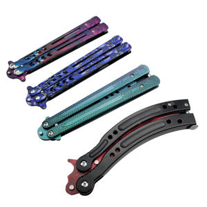 Nuevo diseño cuchillo de bolsillo al aire libre herramienta de entrenamiento de mariposa práctica cuchillo plegable contacto ventas para catálogo - Product Image 6