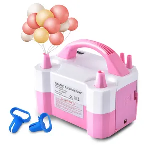 Wholesale portable Dual Nozzle automatic balloon pump machine electric balloon pump for party birthday