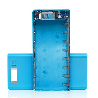 Boîtier de batterie haute capacité 8 cellules 18650, sans soudure, pour batterie externe DIY, avec écran LCD et interface d'entrée Micro USB