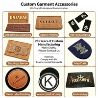 Écussons en cuir personnalisés de haute qualité, patchs de logo de marque en PU / cuir véritable pour vêtements, jeans et chapeaux pour animaux de compagnie