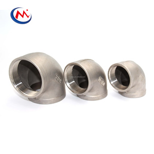 Matériaux de <span class=keywords><strong>plomberie</strong></span> en acier inoxydable fileté Ss304/316 raccords de tuyauterie sanitaire Union coude à 90 degrés - Product Image 1