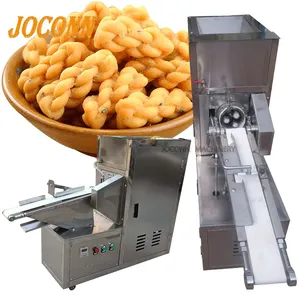 Automatic fried dough twist stick maker/ triple twist dough twisting machine/ Chinese snack twist dough forming making machine