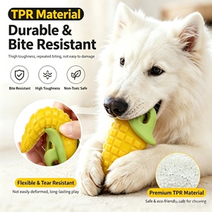 Jouets à mâcher pour chiens en TPR écologiques, résistants aux morsures, en forme d'arachide et de carotte, pour le nettoyage des dents, fournitures durables pour animaux de compagnie - Product Image 5
