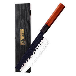 Cuchillo de Cocina Japonés Forjado a Mano de 7 Pulgadas, Acero con Alto Contenido de Carbono AUS10, Cuchillo para Verduras, Cuchillo de Chef en <span class=keywords><strong>Venta</strong></span> - Product Image 3